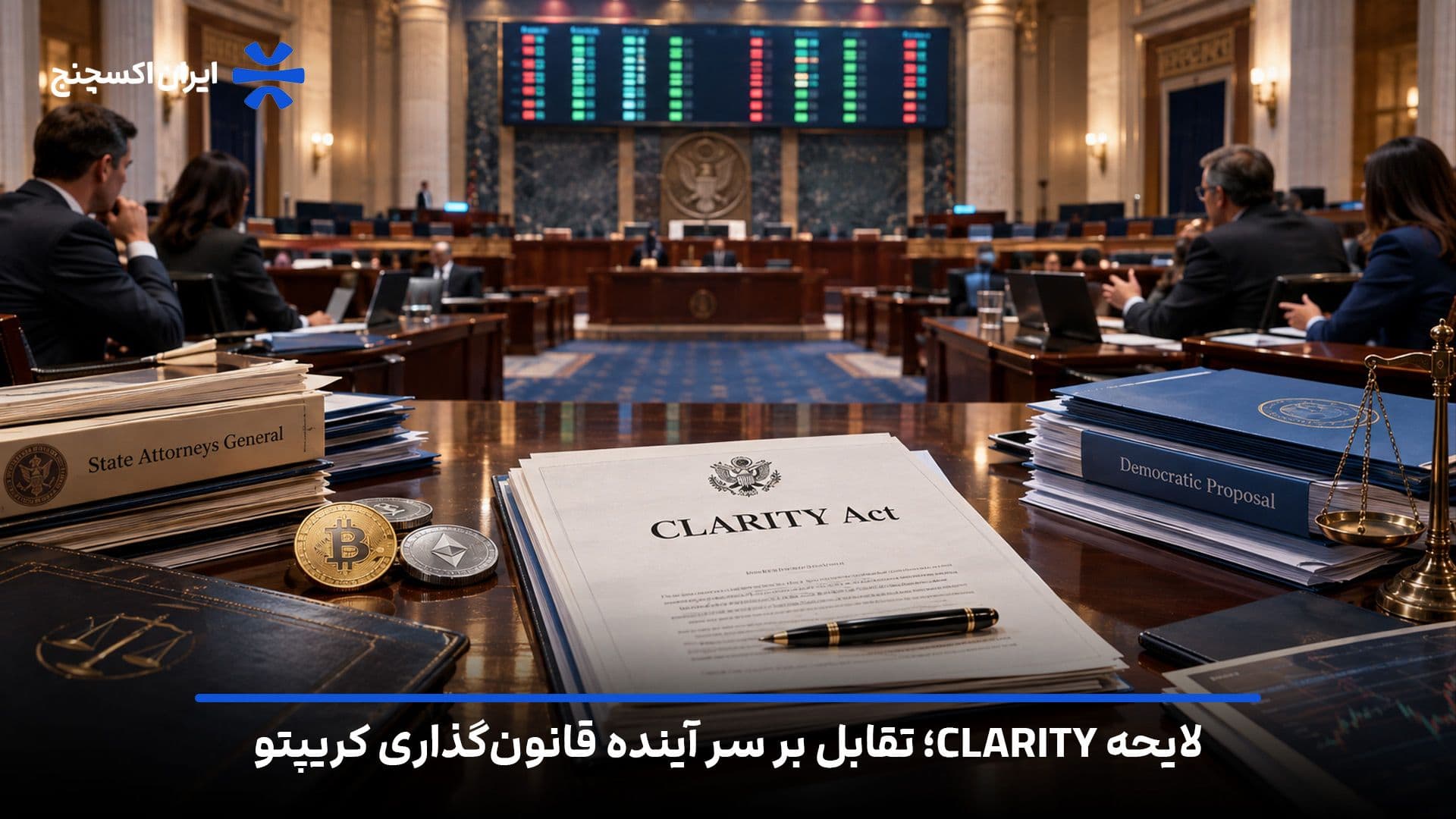 لایحه CLARITY در آستانه رأی گیری حساس سنا؛ مخالفت دادستان های ایالتی و پیشنهاد متقابل دموکراتها
