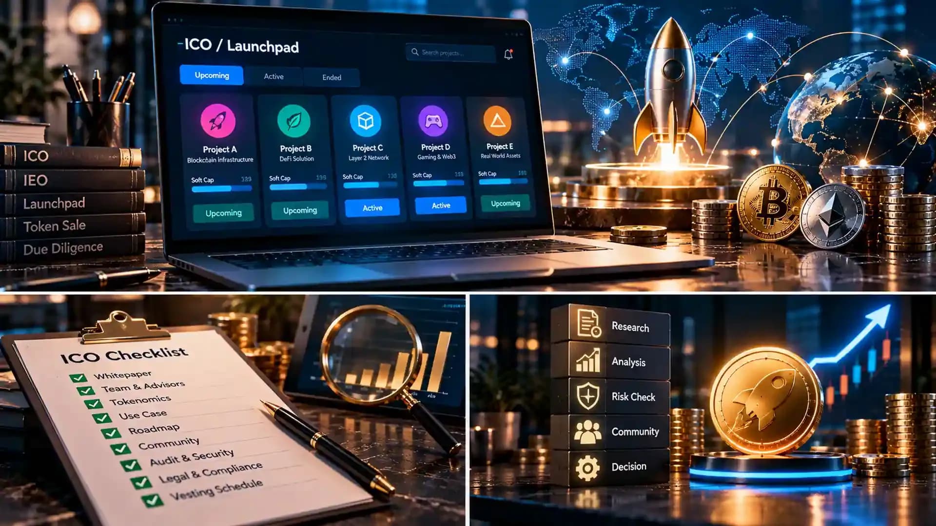 عرضه اولیه ارز دیجیتال (ICO) چیست؟ مراحل، ریسک‌ها و قوانین 2026