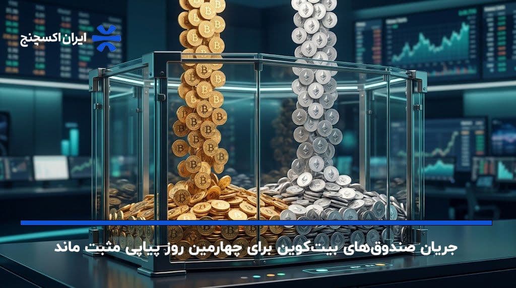 جریان صندوق‌های بیت‌کوین برای چهارمین روز پیاپی مثبت ماند