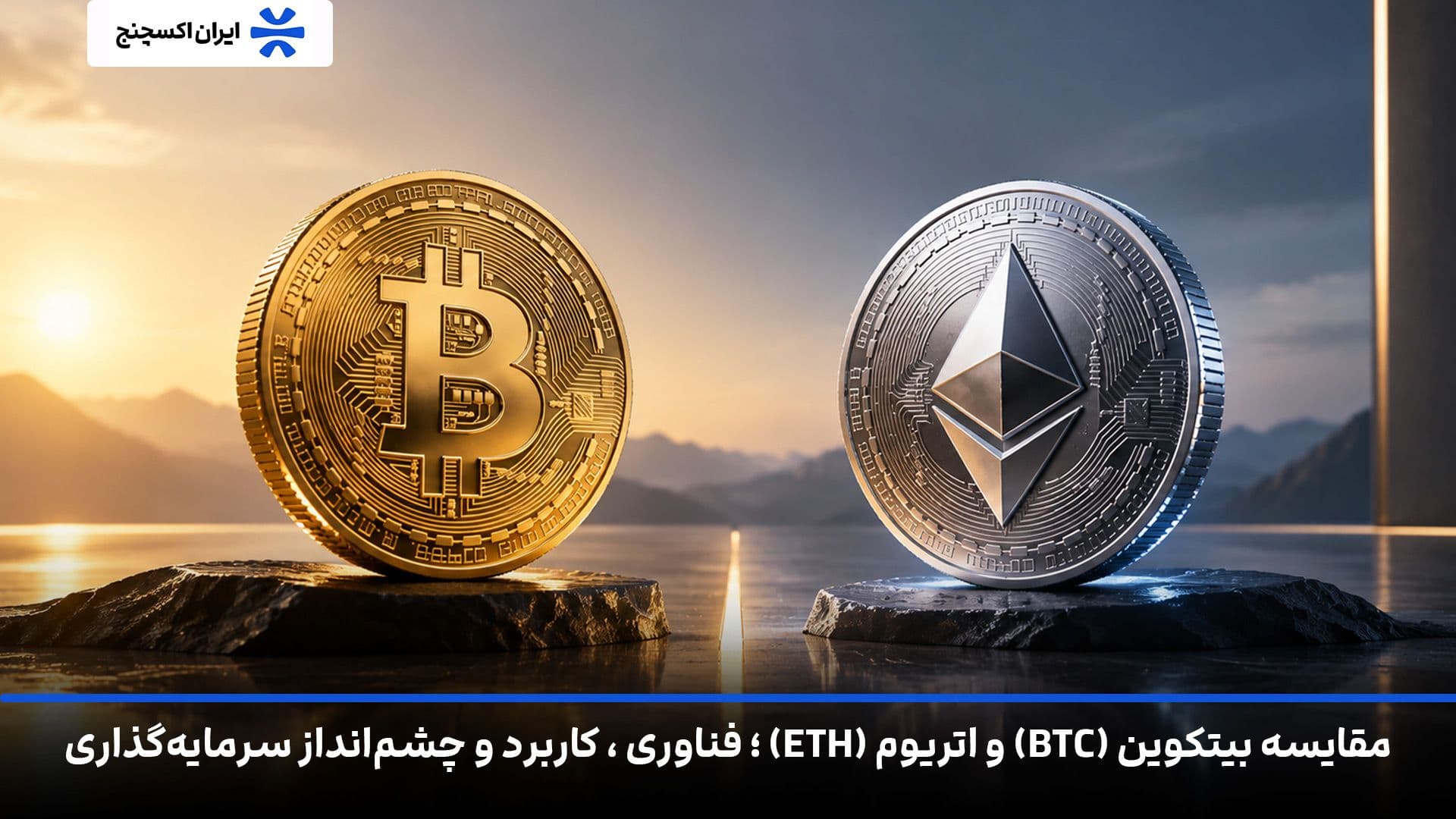 مقایسه بیتکوین (BTC) و اتریوم (ETH)؛ فناوری، کاربرد و چشم انداز سرمایه گذاری