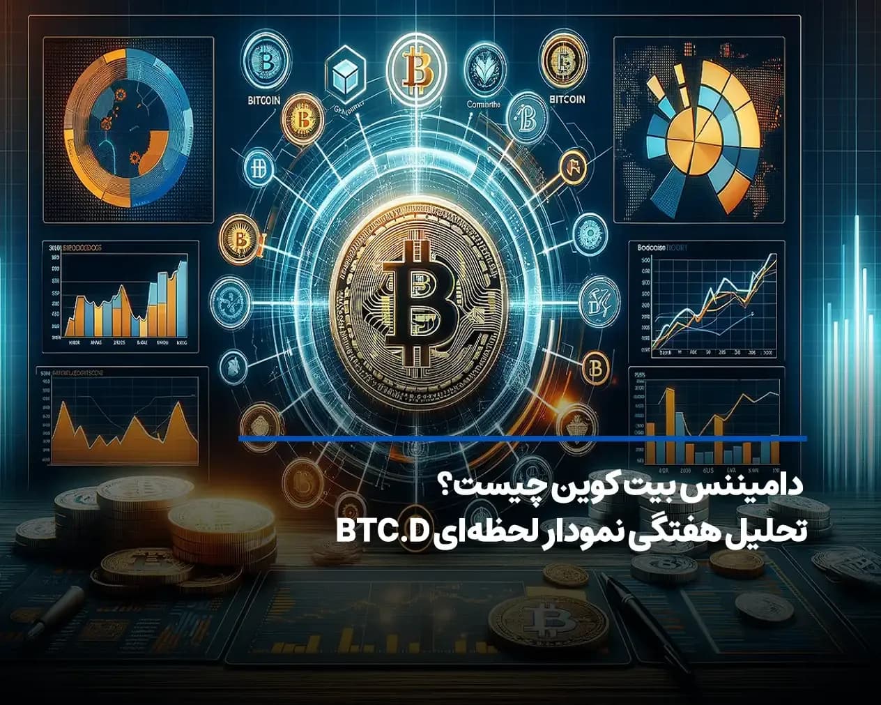 دامیننس بیت کوین چیست؛ نمودار لحظهای BTC.D