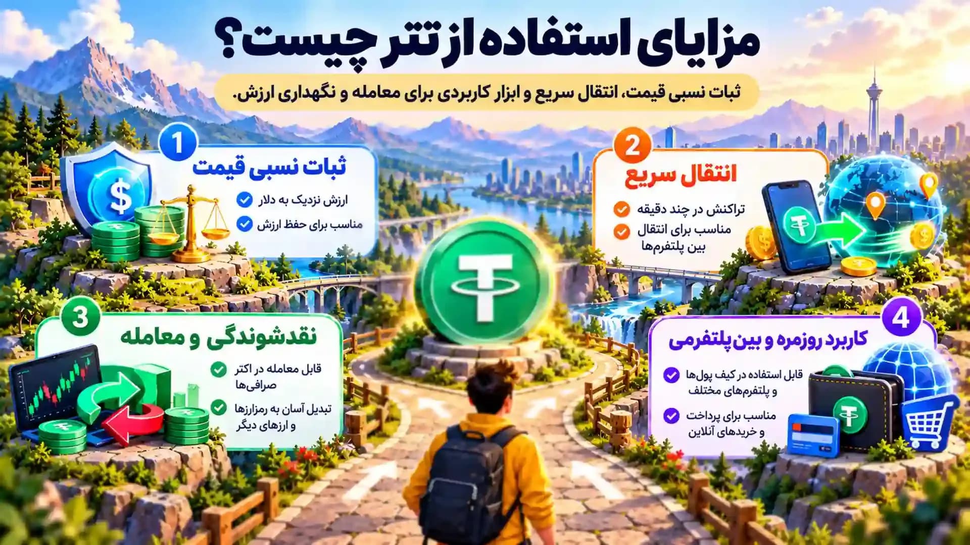 مزایای استفاده از ارز دیجیتال تتر چه هستند؟