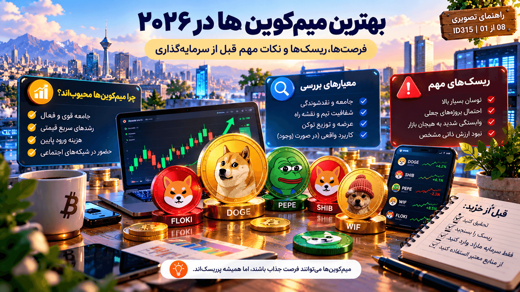 بهترین میم کوین برای سرمایه گذاری
