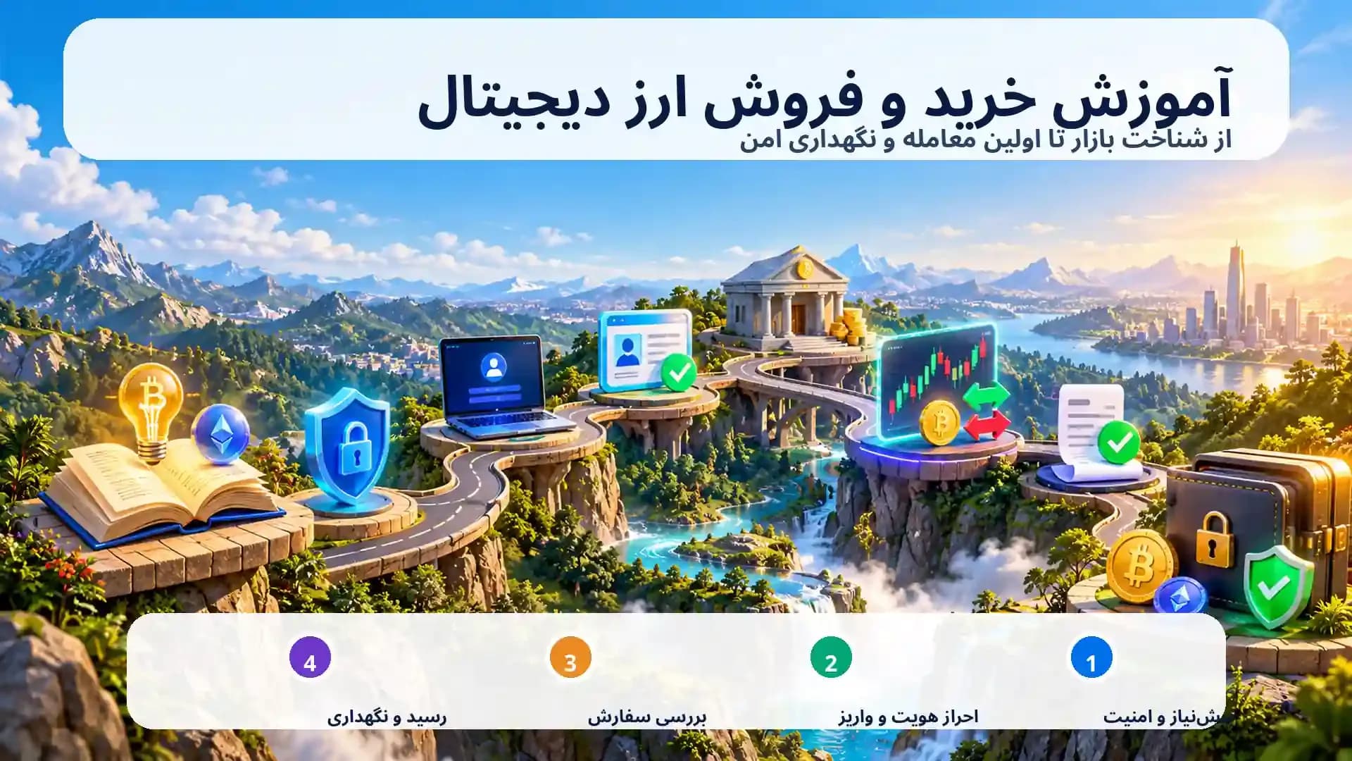 آموزش خرید و فروش ارز دیجیتال در ۲۰۲۶؛ راهنمای شروع امن