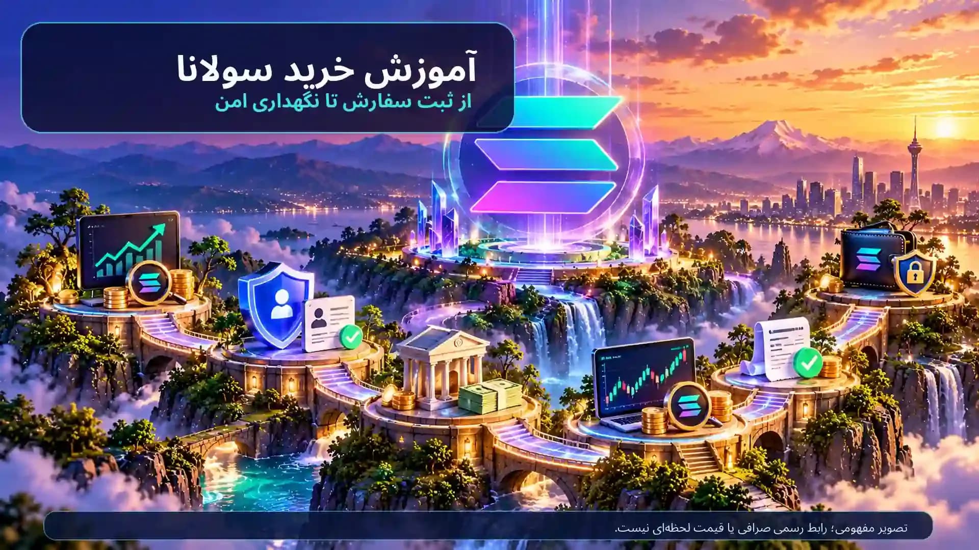 آموزش خرید سولانا در ۲۰۲۶؛ از ثبت سفارش SOL تا برداشت امن
