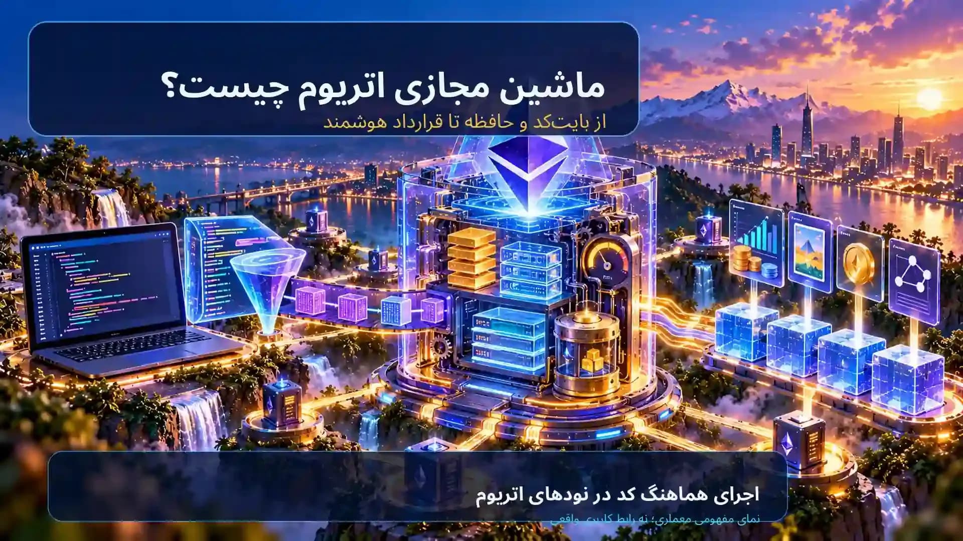 ماشین مجازی اتریوم (EVM) چیست؟ ساختار، کاربرد و گس در ۲۰۲۶