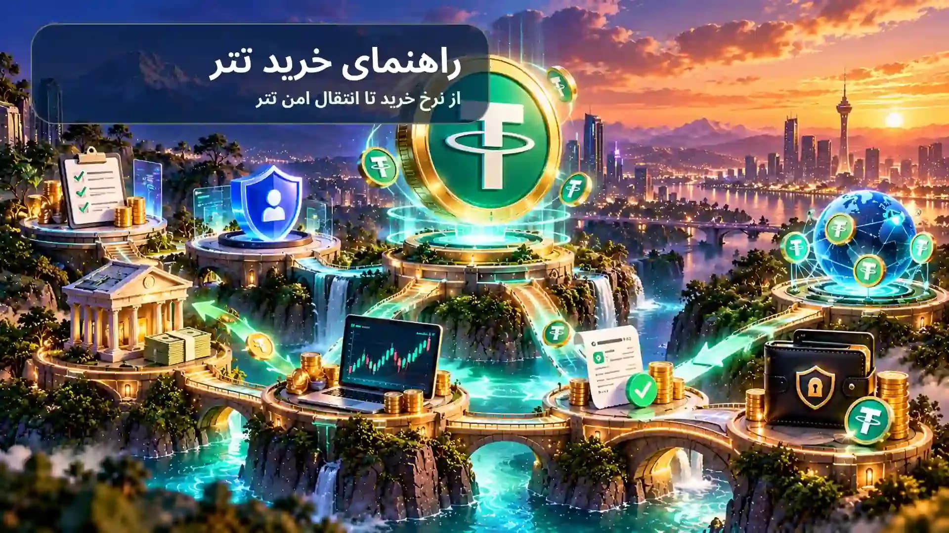 آموزش خرید تتر در ۲۰۲۶؛ از ثبت سفارش USDT تا برداشت امن
