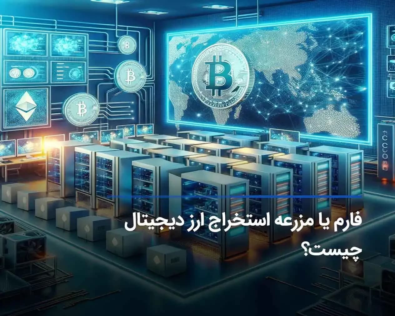 هر آنچه باید درباره فارم ماینینگ یا مزرعه استخراج ارز دیجیتال بدانید