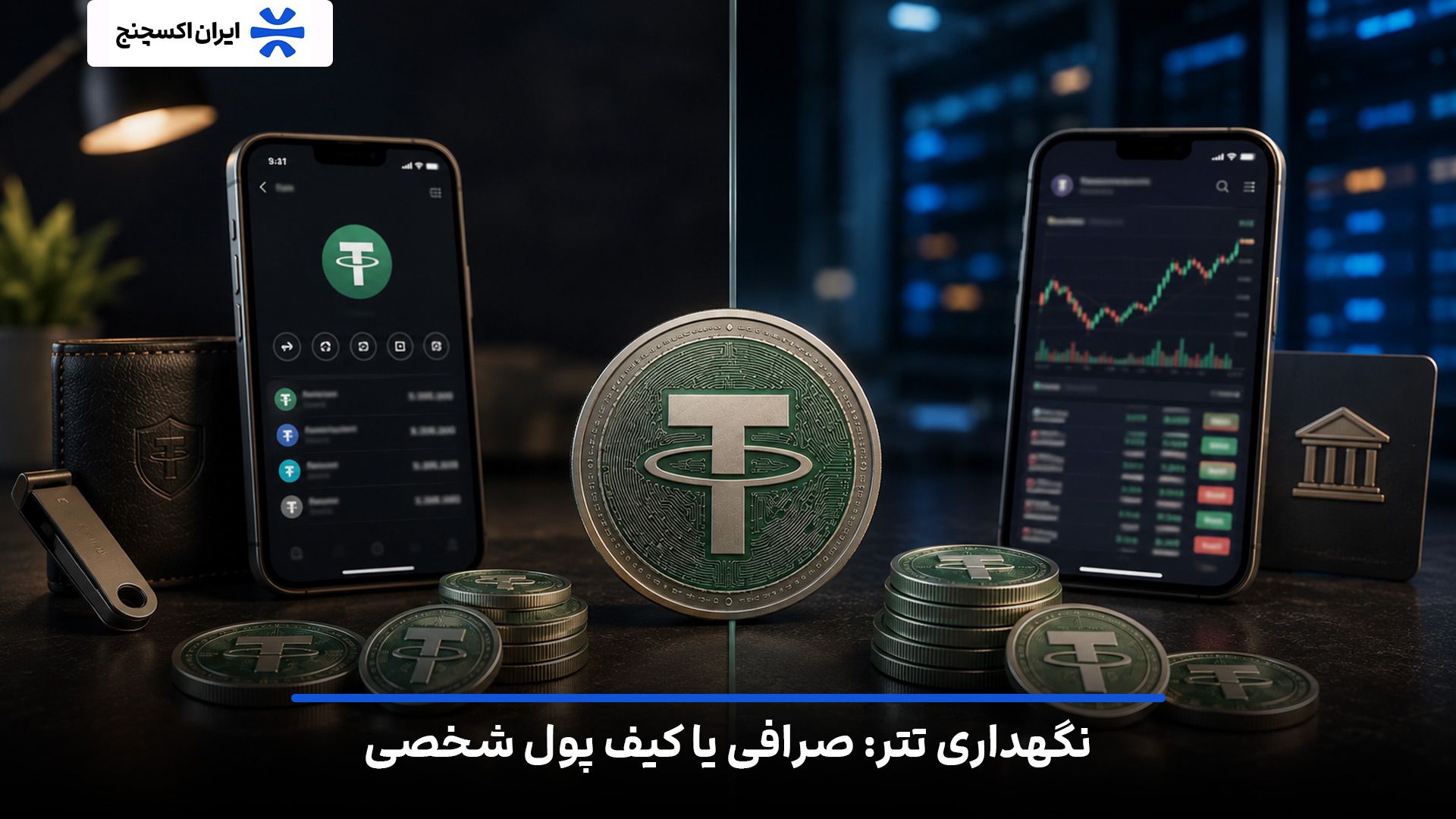 نگهداری تتر در صرافی یا کیف پول شخصی؛ کدام امنتر است؟